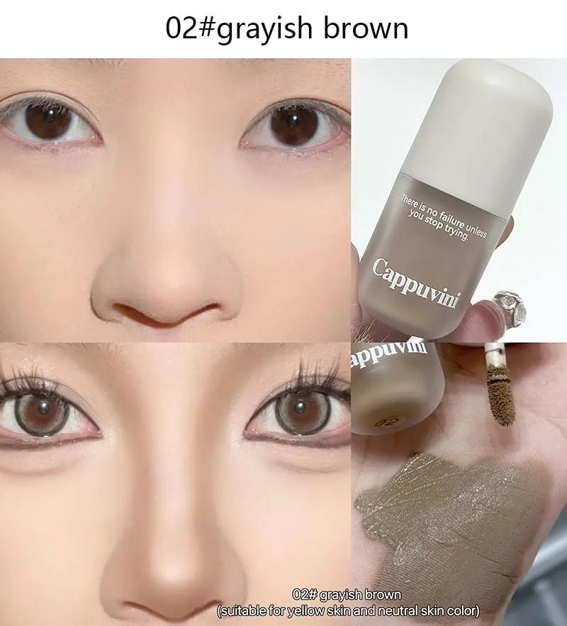 Description Picture 6 of itemGrey Brown Facial Contour Shadow Cream Natural Nude Makeup Liquid Contouring Stick 3D Nose Shadow Brightening Bronzers Cosmetic