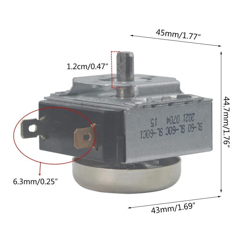 Description Picture 6 of item60 Minutes 15A 125V 16A 250V Delay Timer for Time Controller For Electronic Microwave Oven Cooker Air Fryer Parts 918D