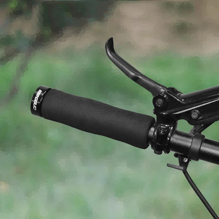 Description Picture 3 of itemSponge MTB Grips Bicycle Cuffs Ultralight Soft Bike Handlebar Cover with Dust Plug Anti Slip MTB Handles Lock on Cycling Parts