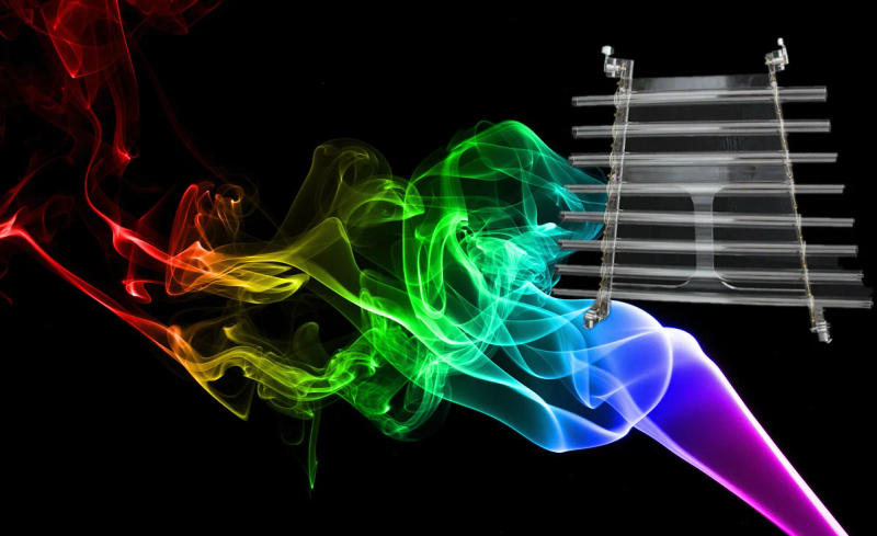 Description Picture 4 of item440hz/432hz 8 Tubes Note CDEFGABC Clear Quartz Crystal Singing Harp with Alumina Alloy Box