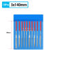 10Pcs 3x140mm