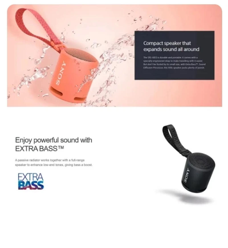 Description Picture 3 of itemNew ForSONY XB13 Wireless Bluetooth Speaker SRS-XB13 Portable EXTRA BASS IPX6 Waterproof Outdoor Stereo Music Tweeter Speakers