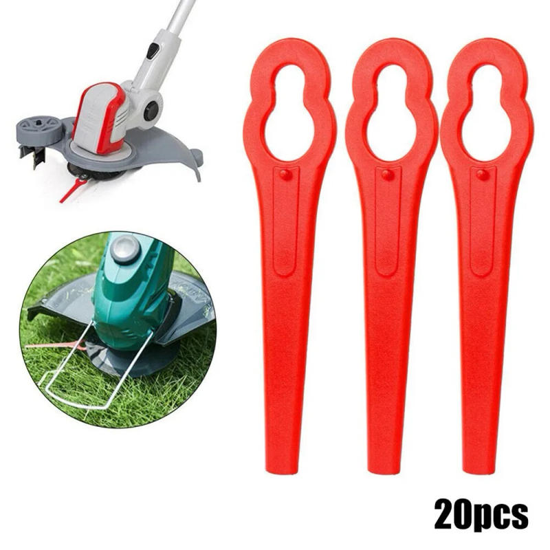 Description Picture 6 of itemLawn Mower Blades Plastic Replace Replacement Set Trimmer 20Pcs Blade Cordless For Einhell Grass Practical Brand New Durable