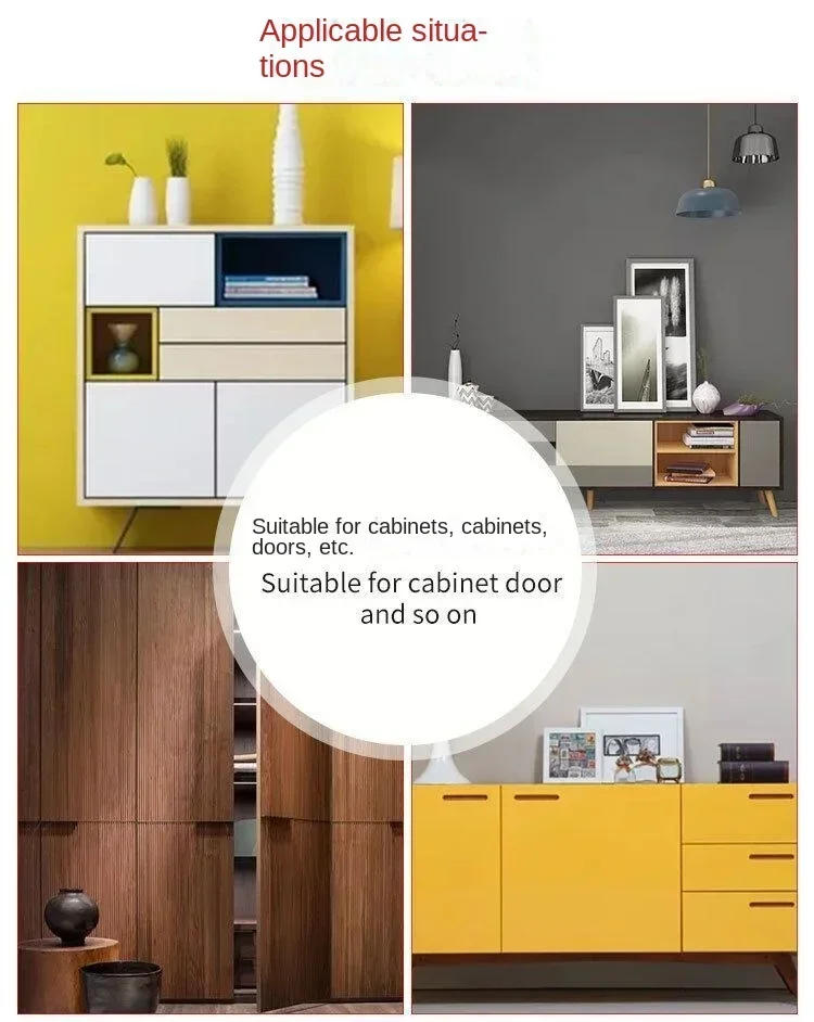 Description Picture 3 of item2pcs  DIY Furniture Hardware Cabinet Box Cupboard Slide Locker Home Door Bolts Latch Lock for Door Window Safety Bolt