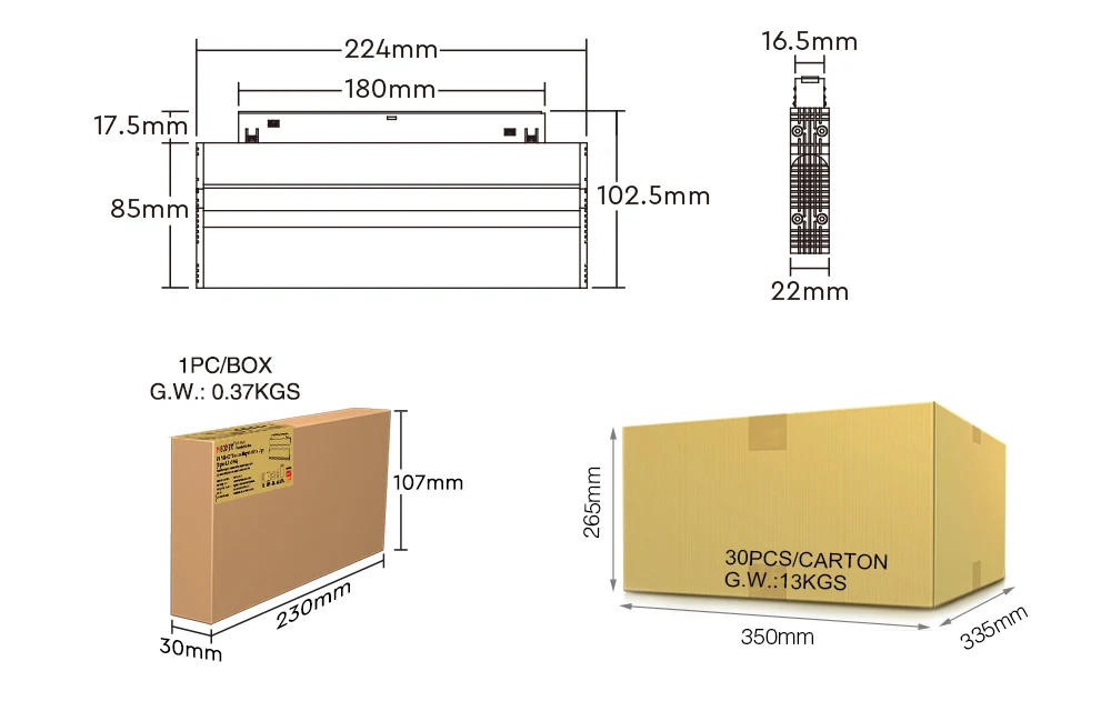 Description Picture 4 of itemMiboxer Zigbee 3.0 2.4G RF Remote Control smart Tuya 6W 12W RGBCCT 10W 20W Dual White LED Foldable Magnetic Grille Light 48V