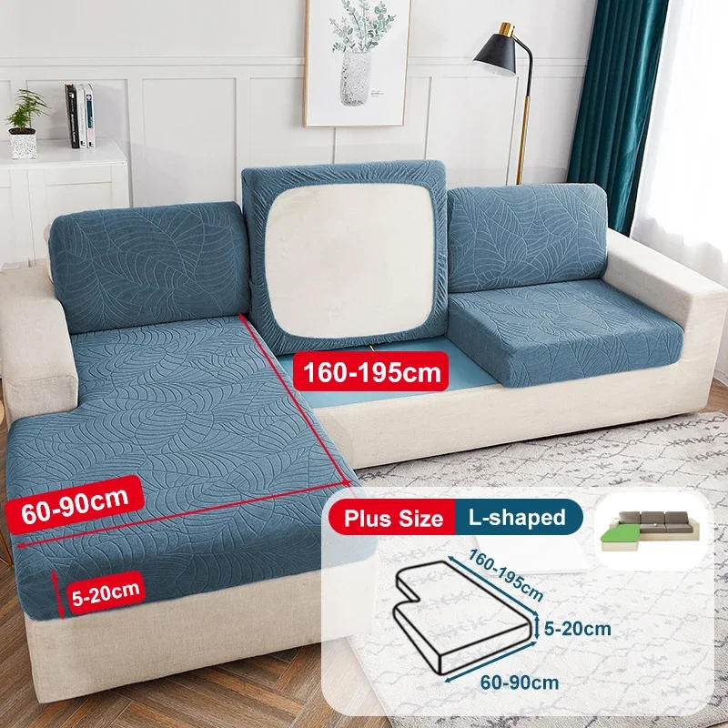 Description Picture 4 of itemWaterproof Jacquard Sofa Couch Cover for Living Room Home Sofa Seat Covers Stretch L-Shape Elasticity Sofa Slipcover Home Decor