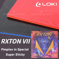 Original LOKI RXTON 7 Table Tennis Rubber Supper Sticky RXTON Ⅶ Ping Pong Rubber Sheet with High Density Kunlun Sponge