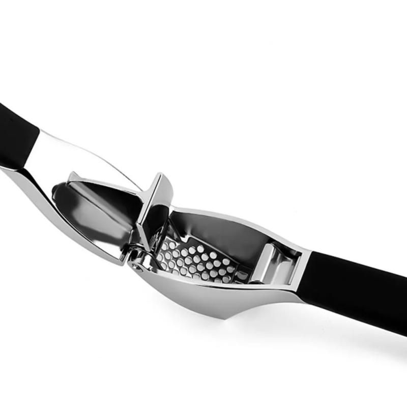 Description Picture 6 of itemManual Garlic Press Stainless Steel Non-slip Handle Garlic Squeezer Ergonomic Grip Handheld Garlic Crusher Ginger