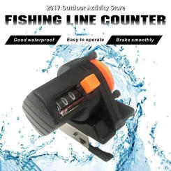 1pc 0-999M 6cm Digital Fishing Line Depth Finder Counter Display Fishing Tool Tackle Length Gauge Counter Fishing Equipment Tool