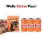 3 Orange Sticker