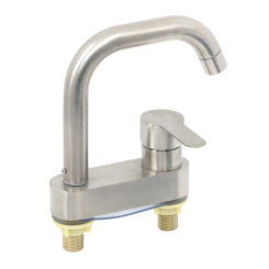 Bathroom 2 Holes Single Handle Tapware Stainless Steel Basin Faucet Sink Faucet Tap Cold And Hot Mixer Tap Bathroom Accessories