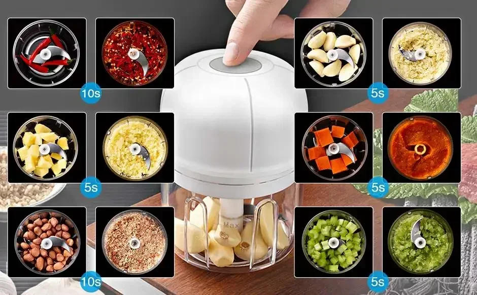 Description Picture 6 of itemElectric multi-function food processor - ginger and garlic chopper, meat grinder, practical tool for home kitchen