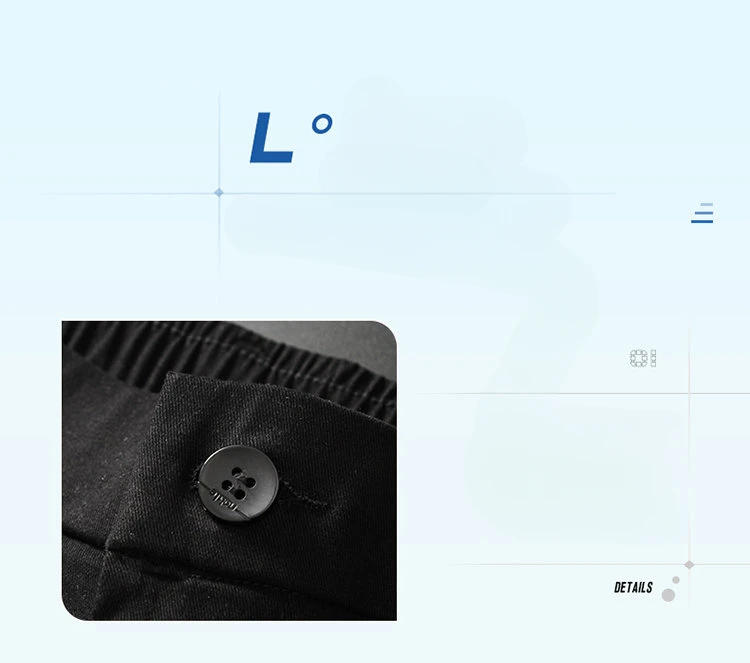 Description Picture 6 of itemPremium Dark Gray Casual Trousers, Straight Cargo Pants, Men's Cotton Loose Pants for Social and Casual Wear