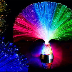 Optic Fiber Light Colorful Atmosphere Party Lamp Festival Starry Sky Wedding LED Color Changing Stage Fiber Optic Lamp for Gift