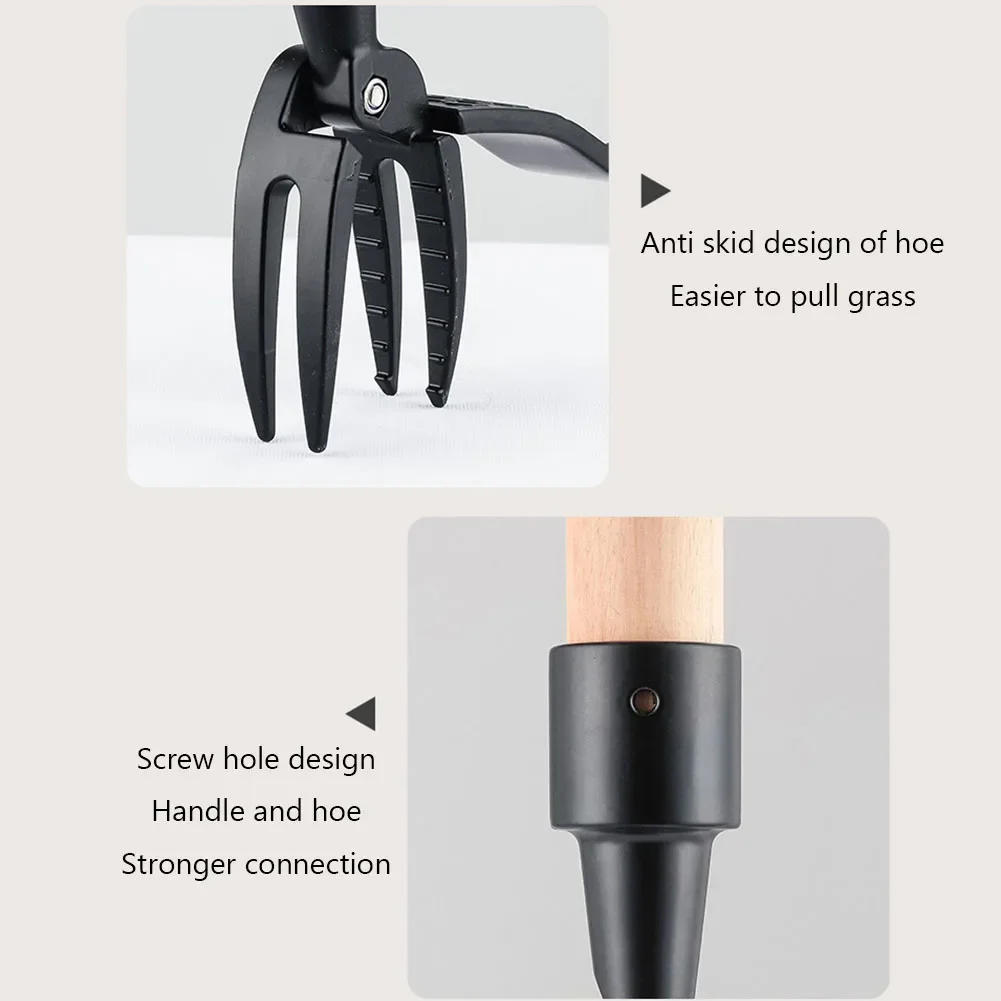 Description Picture 4 of itemRoot Remover Stand Up Weeding Tool Gardening Weeding Head Replacement Digging Weeder Claw Foot Pedal Weed Puller Black Weeders