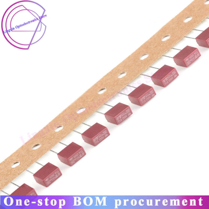 Description Picture 5 of item100Pcs/lot 392 square fuse package mixed box 8*4MM T500mA T1A T1.5A T2A T3.15A T4A T5A T10A 250V 10 specifications, 10 each