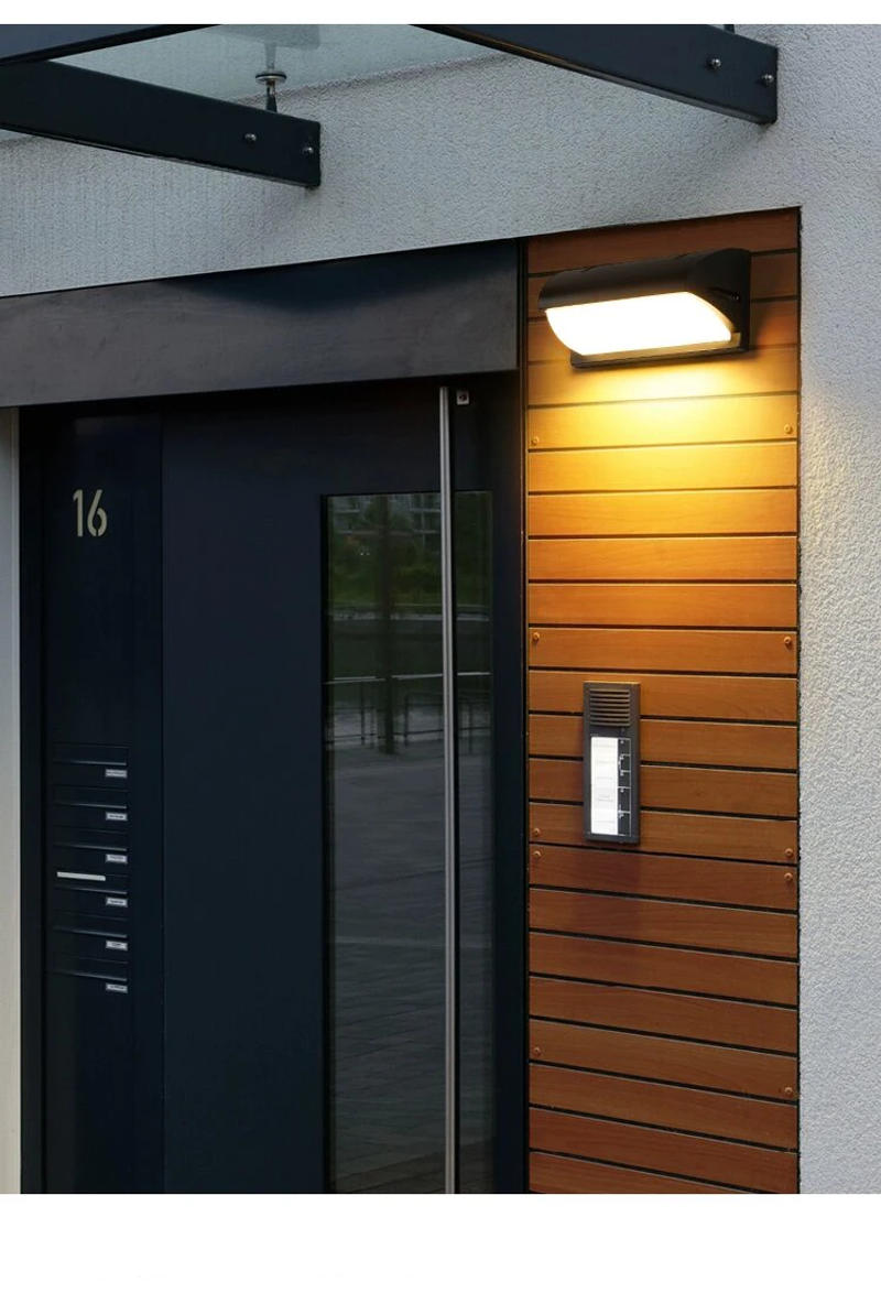 Description Picture 3 of itemOutdoor IP65 Led Wall Light Waterproof PIR Motion Sensor Outdoor Lighting Porch Lights Balcony Garden Lights Outdoor Wall Lamp