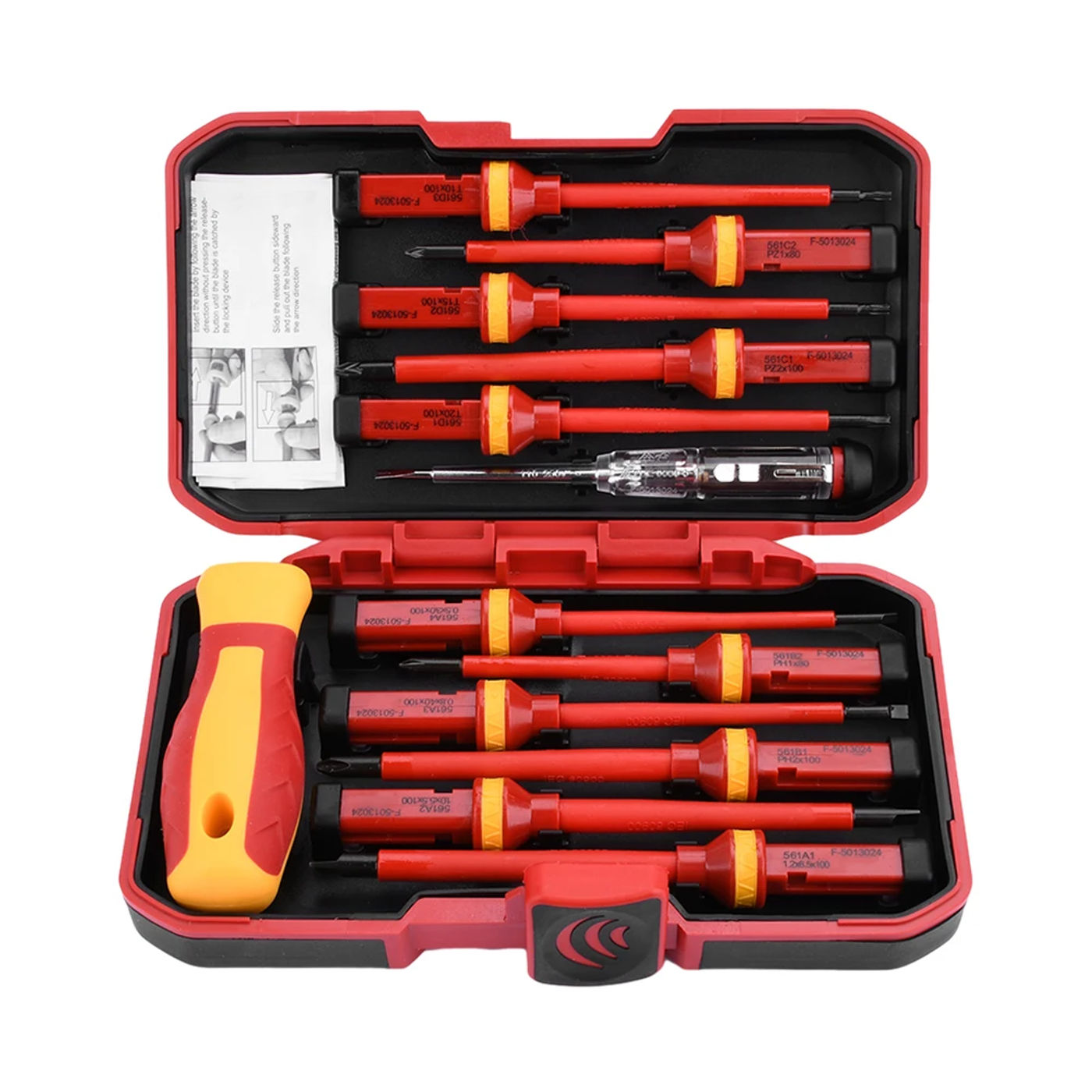 Description Picture 6 of item13PCS 1000V Changeable Insulated Screwdriver Set And Magnetic Slotted Bits Repair Tool Electrician Tools