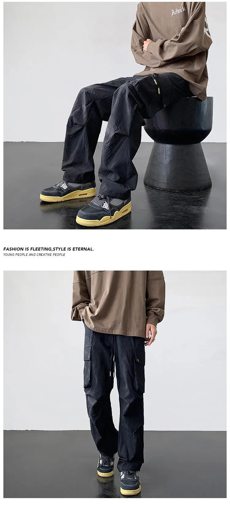 Description Picture 3 of itemMen City Military Tactical Pants Combat Cargo Trousers Multi-pocket Waterproof Wear-resistant Casual Training Overalls Clothing