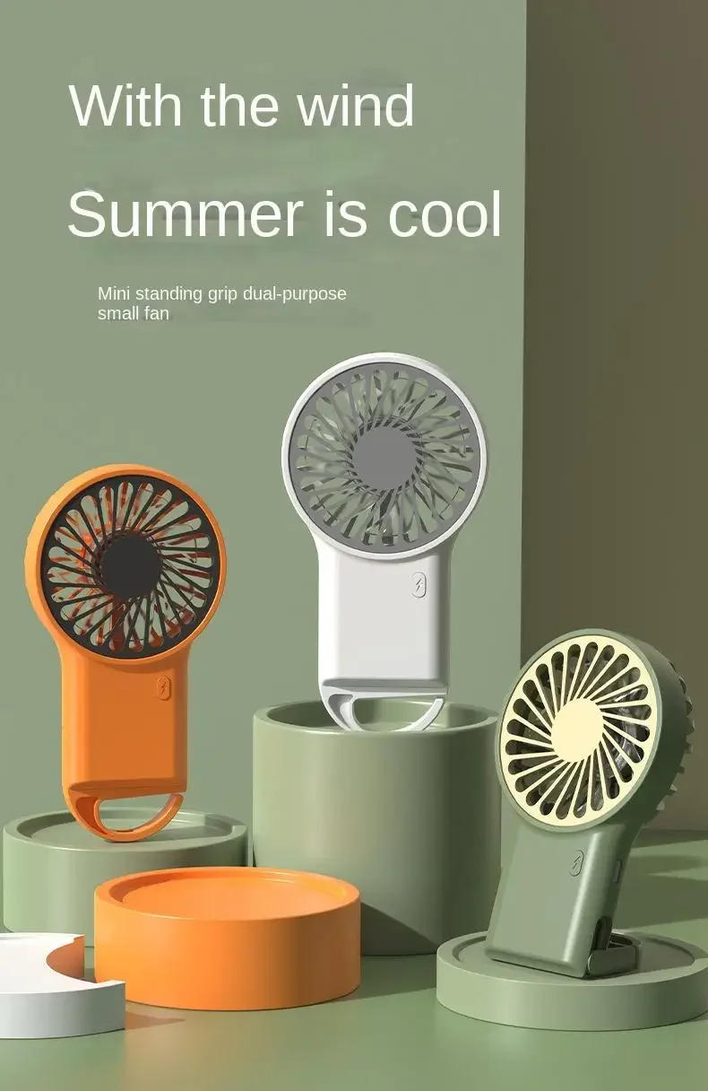 Description Picture 2 of itemCooling Electric Fan 3 Wind Speed Portable Pocket Fan For Travel Indoor Outdoor Usb Desktop Rechargeable Handheld Fan with Hook