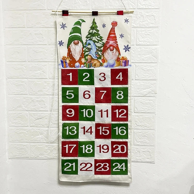 Description Picture 6 of itemEmpty Advent Calendar Hanging Fillable Advent Calendar with 24 Pockets Countdown