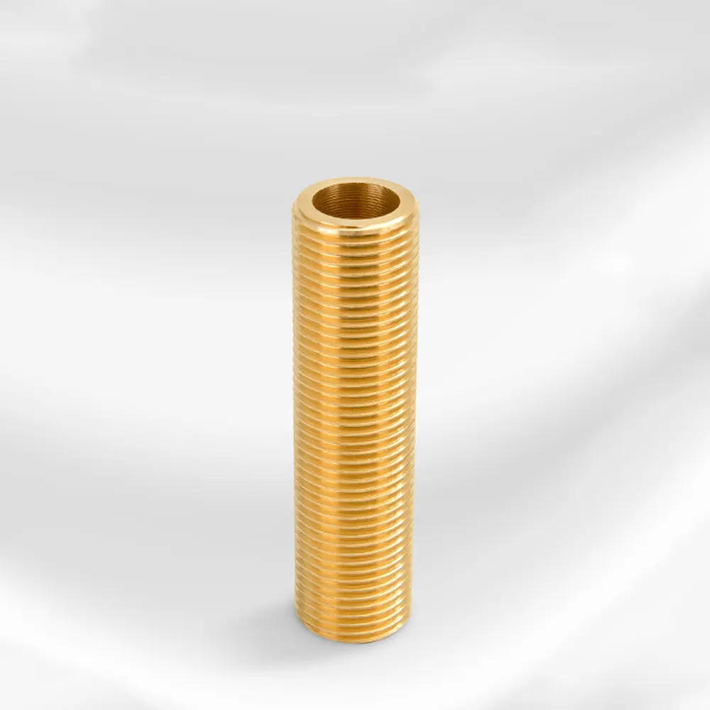 Description Picture 2 of itemLengthen Brass Pipe Hex Nipple Fitting Quick Coupler Adapter 1/8 1/4 1/2 3/4 BSP Full Thread Extension Water Oil Gas Connector