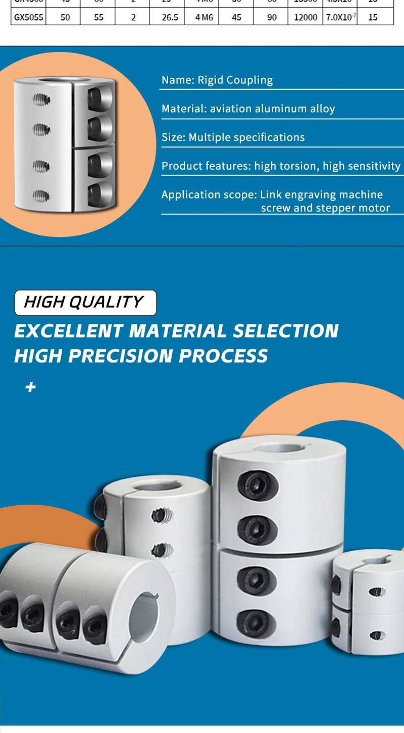 Description Picture 4 of itemD25L30 3D Printer Part Lead Screw Coupler 1 pc RIgid Coupler Rigid Coupling 8x10 6x8 5x8mm Motor Connector Motor Shaft Coupling