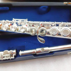 New silver-plated Flute 212SL model16 Holes Closed C Key Cupronickel Silvering flauta transversal instrumentos with E key Flute