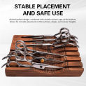 New Wood Scissors Storage Rack Scissors Holder Container Salon Hair Cutting Shears Display Box Hairdressing Barbershop Accessory