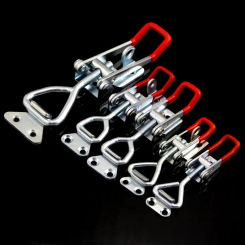 Stainless Steel/Iron Galvanized Adjustable Toggle Clamp Catch Locking Door Bolt Type Pull Action Latch Hand Woodworking Tool