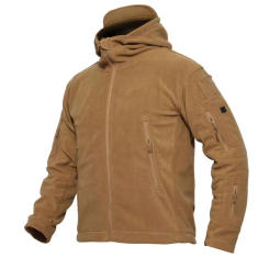 Men's Winter Autumn Warm Polar Fleece Tactical Jackets Outdoor Sports Hood Coats Softshell Hiking Fishing Camping Trekking M-4XL
