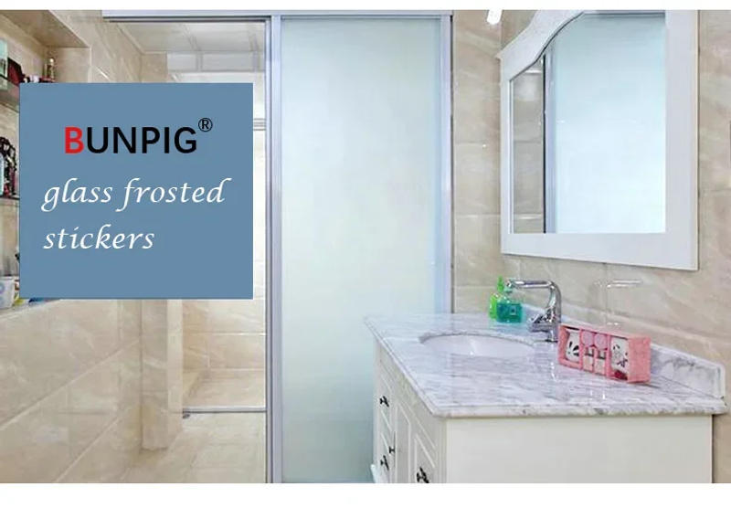 Description Picture 3 of itemWindow Film Privacy, Stained Glass Film, Frosted Opaque Glass Clings, Sun Blocking Vinyl Window Stickers for Door Home Office