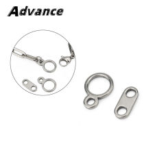 2PCS DIY Titanium Alloy Accessories Connector Keychain Zipper Necklace Pendant Accessory Ultra-Light Outdoor Small Tool