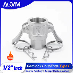 DN15 Type D Camlock Heavy Duty Quick Connect 1/2 Inch 304 Stainless Steel for Construction Mining Machinery Parts