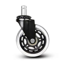3 inch swivel castor  Rubber Safe Rollers Replacement wheel 10 mm/11mm office chair wheels  5 pcs rotating caster  for furniture