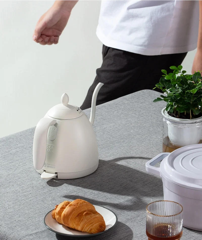 Description Picture 4 of item1000W Home Electric Kettle Gooseneck Pot Hand Brew Coffee Pot 304 Stainless Steel Kettle Automatic Power Off Tea Kettle 600ml