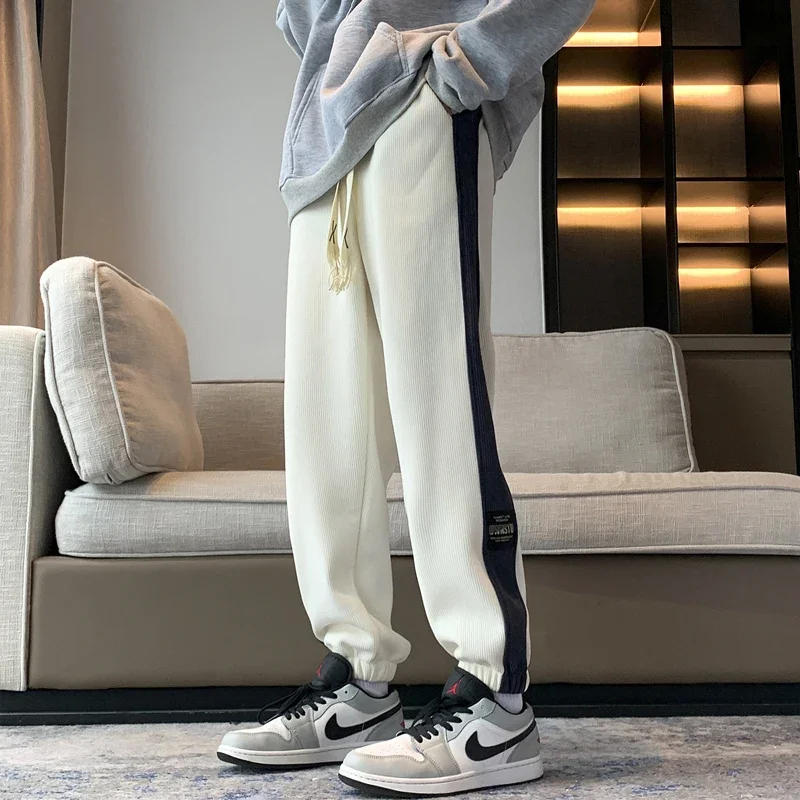 Description Picture 4 of itemSping Corduroy New Autumn Sweatpants Men Baggy Classical Joggers Fashion Streetwear Loose Casual Harem Pants