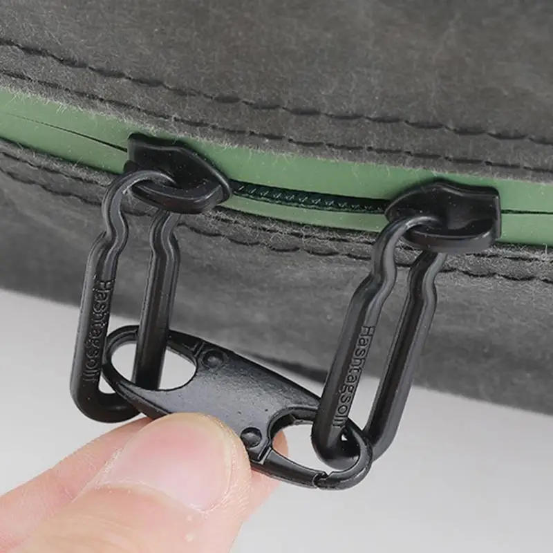 Description Picture 6 of item2Pcs Detachable Zipper Head Keychain Adjustable Pull Clasp Climbing Metal Buckle Luggage Bag Zipper Slider Spring Buckle