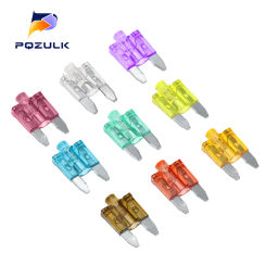 10PCS Small Size Automotive Fuse With Indicator Light Pilot Lamp Medium Fuse With Fusing indication 3A-40A