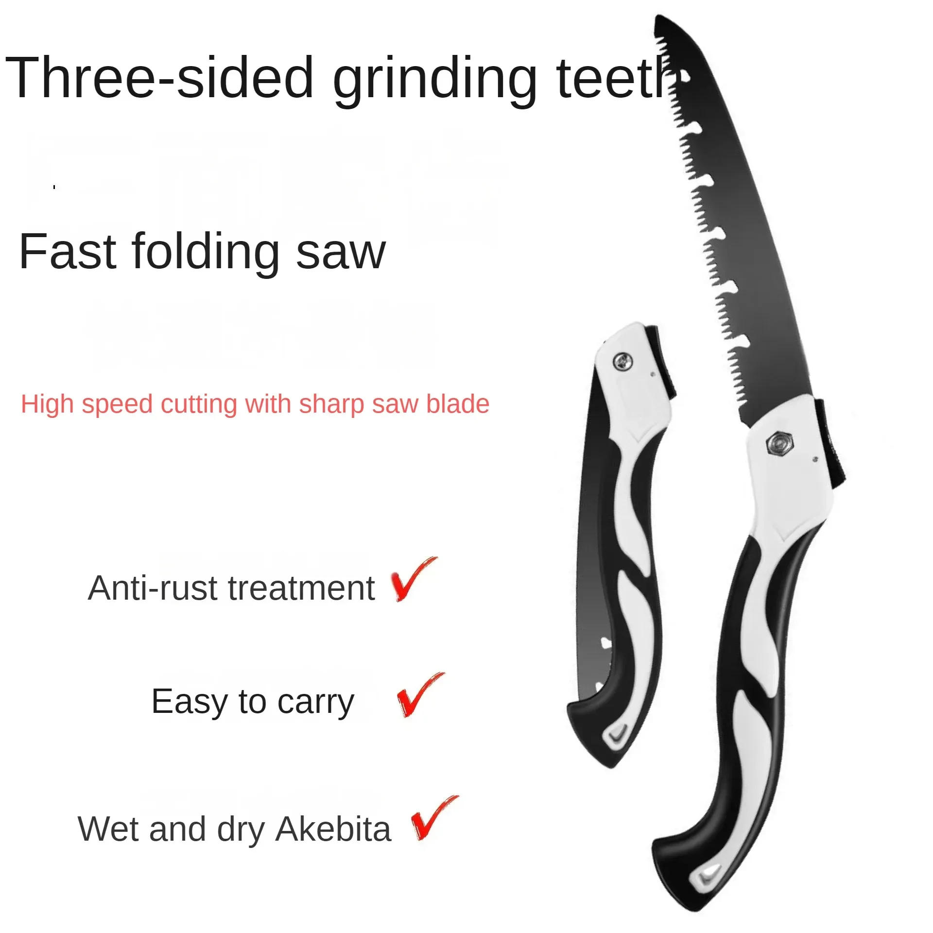 Description Picture 2 of itemGardening Tools Manual Saw Portable Folding Saw Outdoor Thick Tree Felling Pruning Woodworking Saw Blade For Garden Pruner Hand