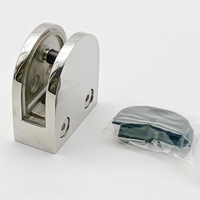 Description Picture 6 of item4 PCS Stainless Steel 316 Round Balcony Railing Glass Clamps for 8-12mm Glass