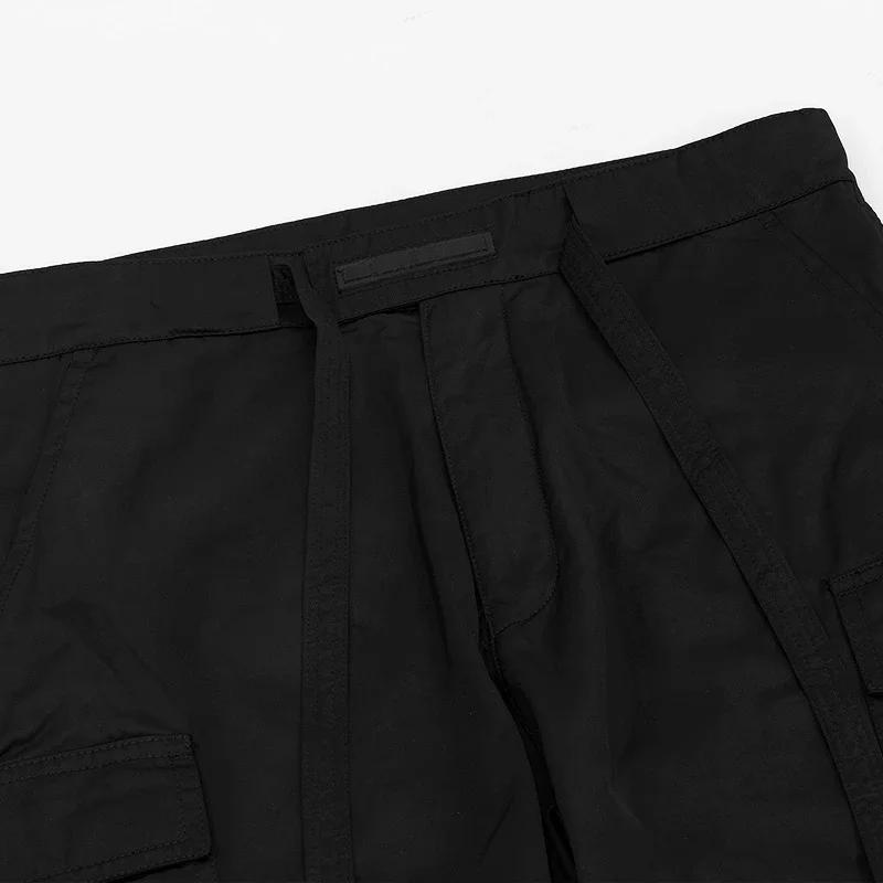 Description Picture 5 of itemButton Brewed Overalls Ribbon Casual Pants Trousers High Street Sports Pants Men Trendy Unique Hip Hop Pants Fashion Good Match