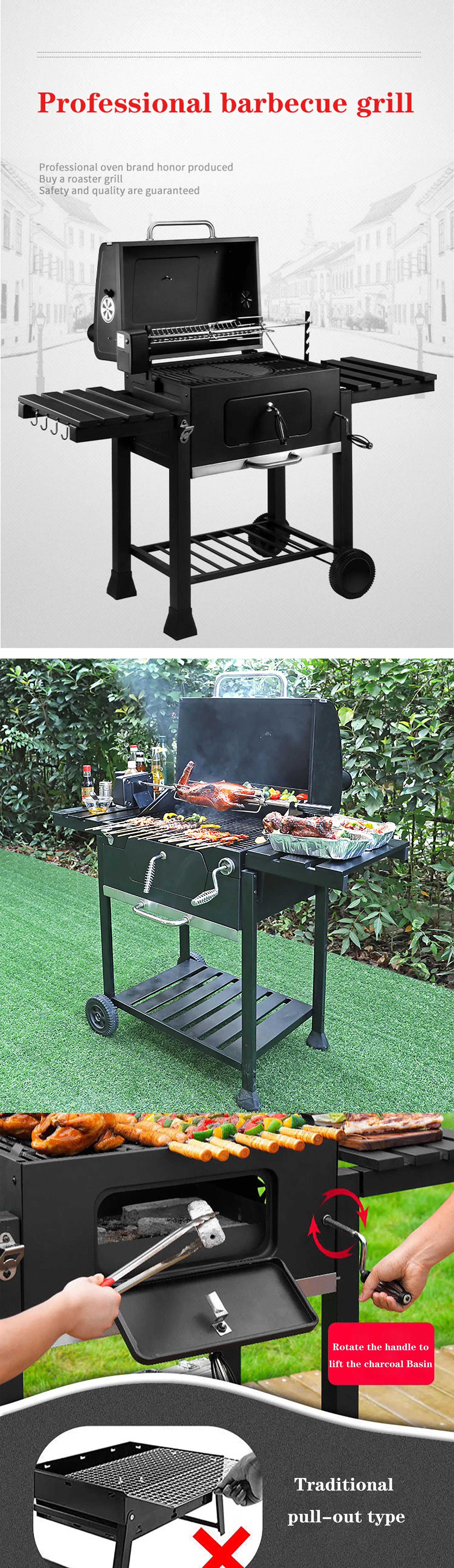 Description Picture 2 of itemOutdoor Garden Camping Party Grill Iron BBQ Oven Folding Portable BBQ Barbecue Grills