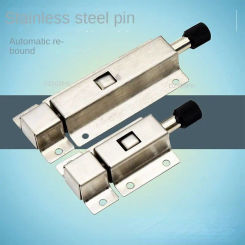 Spring Bounce Bolts Lock Door Chain Latch Stainless Steel Door Bolt For Window Cabinet Toilet Furniture Hardware