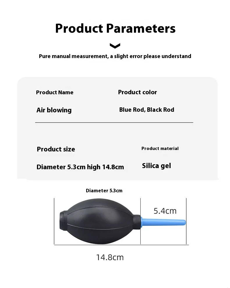 Description Picture 5 of itemCamera Lens Clearing Rubber Air Blower Pump Dust Cleaner Lens Cleaning Tool For DSLR Camera Lens LCD Screens Computer