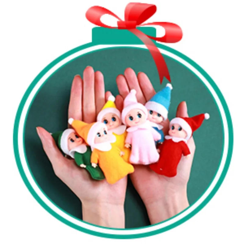 Description Picture 5 of itemLittle Christmas Elves Colorful Elf Doll Twins Baby Doll Elf for Xmas New Year Advent Calendars and Christmas Stocking Stuffers
