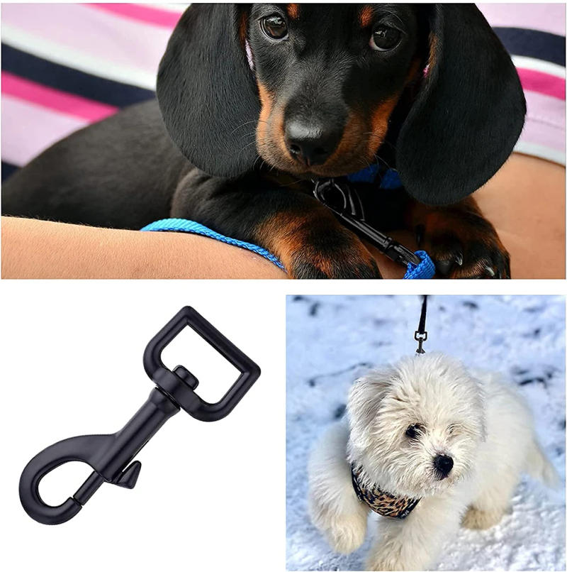 Description Picture 6 of itemSwivel Eye Bolt Snap Hooks Black Heavy Duty Dog Leash Clips Dog Leash Clasp Dog Leash Snaps Hooks Trigger Clip Trigger Snaps