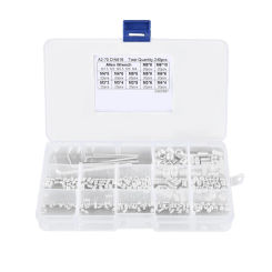 Pack of 240pcs Grub Screw Set Internal Cup-Point Screws Assortment set for Door Handles Light Fixture Screws