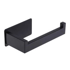 Toilet Paper Holder Matte Black, Toilet Tissue Roll Holders Dispenser And Hangers Wall Mounted For Bathroom & Kitchen