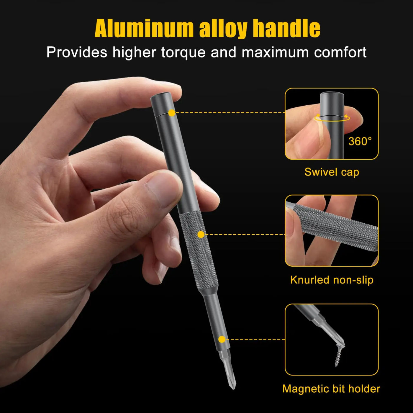Description Picture 3 of item50 in 1 Precision Screwdriver Set with Magnetic Screw Heads Manual Repair Tools for iPhone Glasses Watches Game Consoles camera